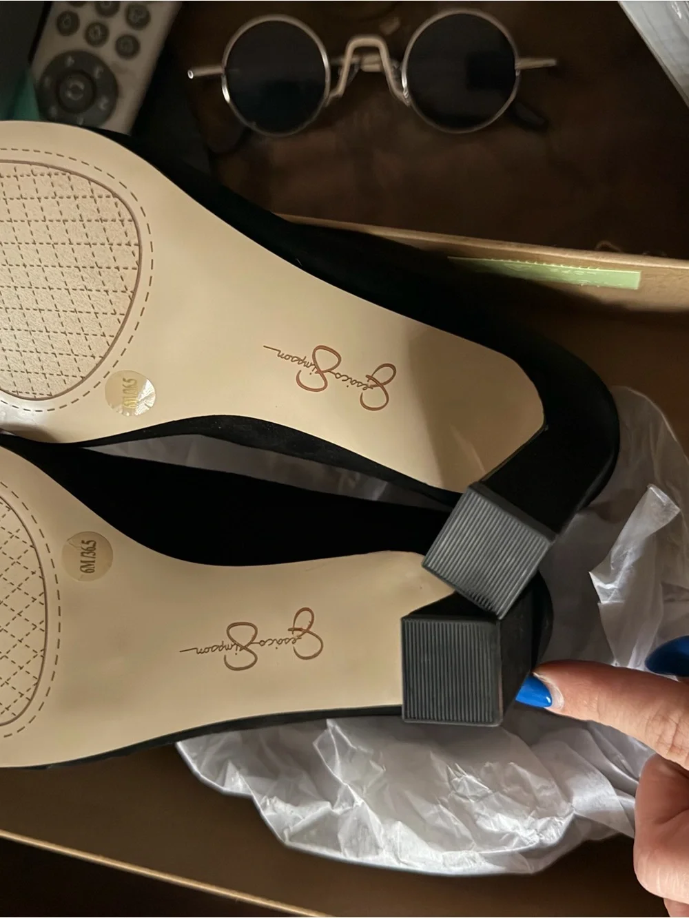 Jessica Simpson black high heels